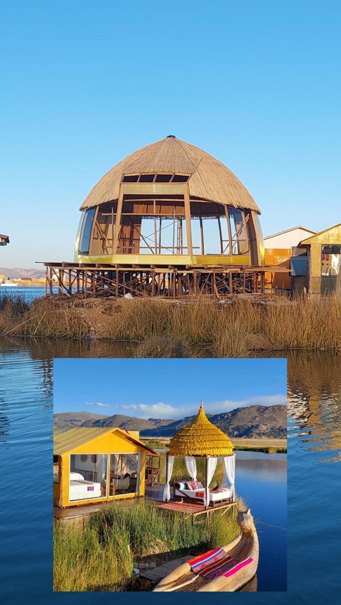 Uros Lodge Peru Puno Exteriör bild