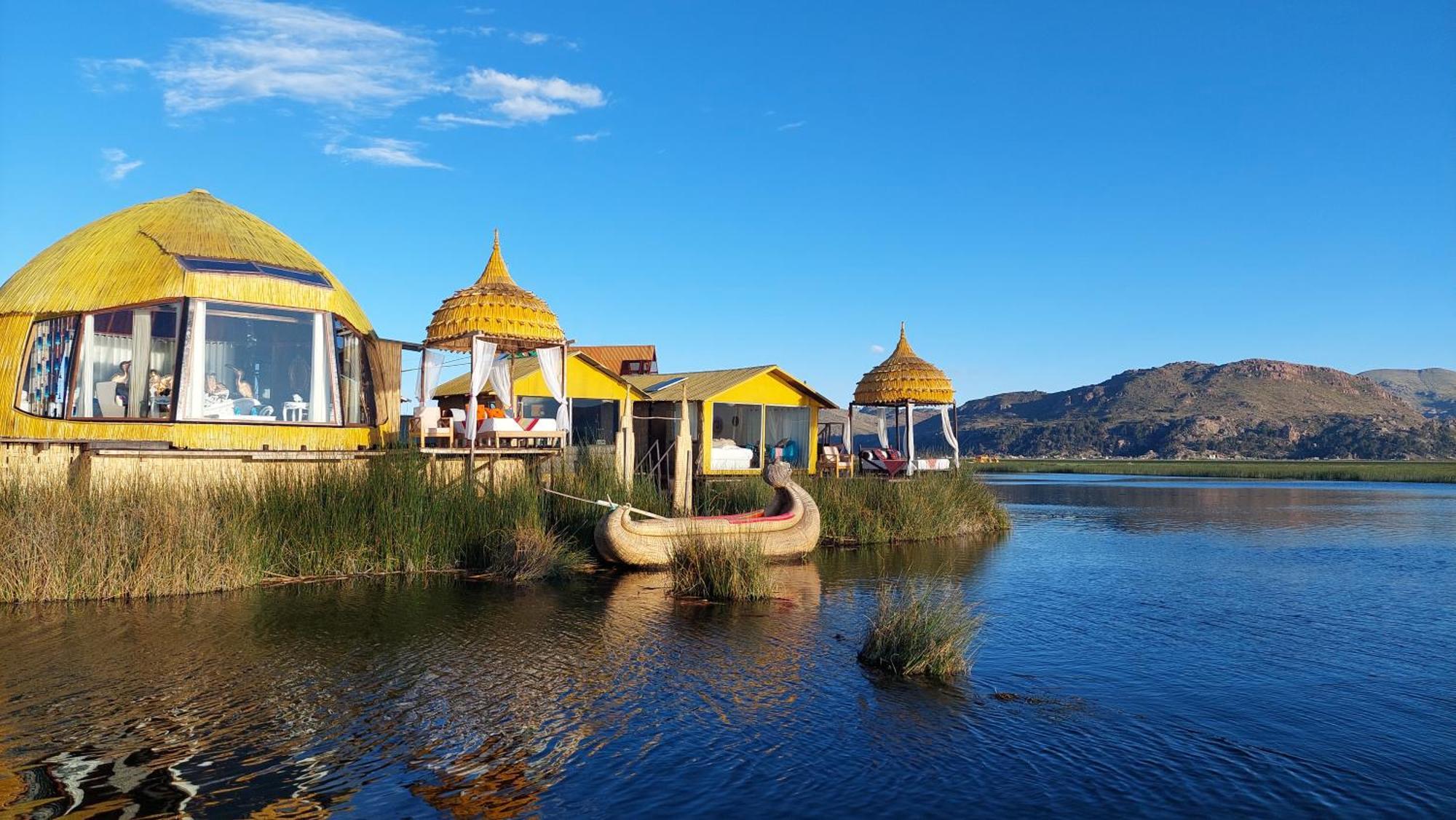 Uros Lodge Peru Puno Exteriör bild
